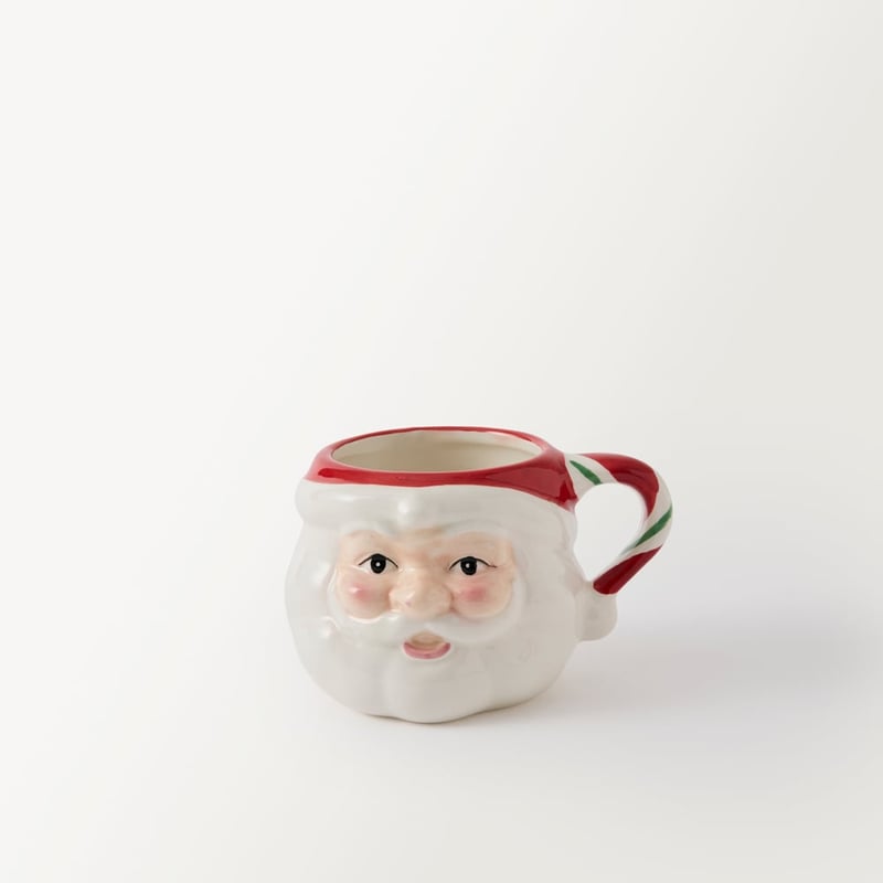 Christmas Marshmallow Santa Mug with Lid