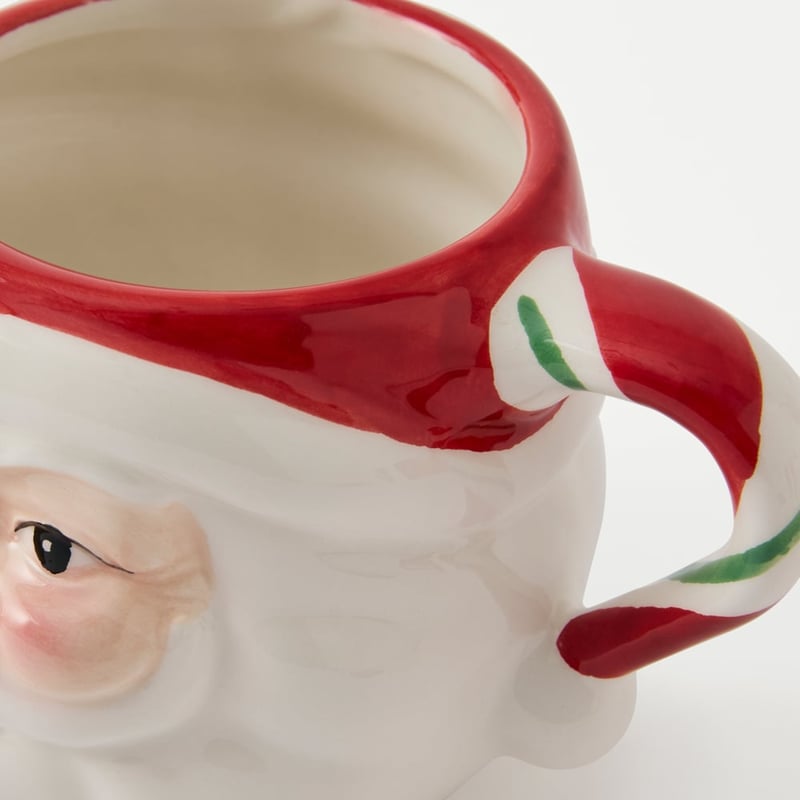 Christmas Marshmallow Santa Mug with Lid