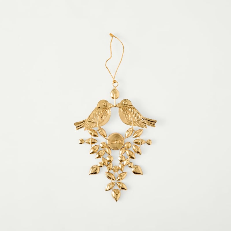 Jewel Bird Gold Ornament