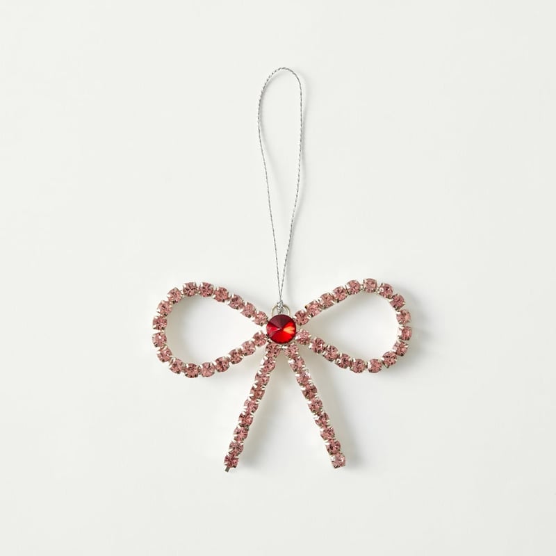 Crystal Jewel Pink & Red Bow Decoration