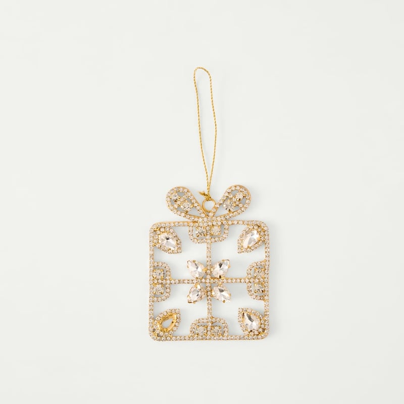 Crystal Jewel Gold Present Decoration