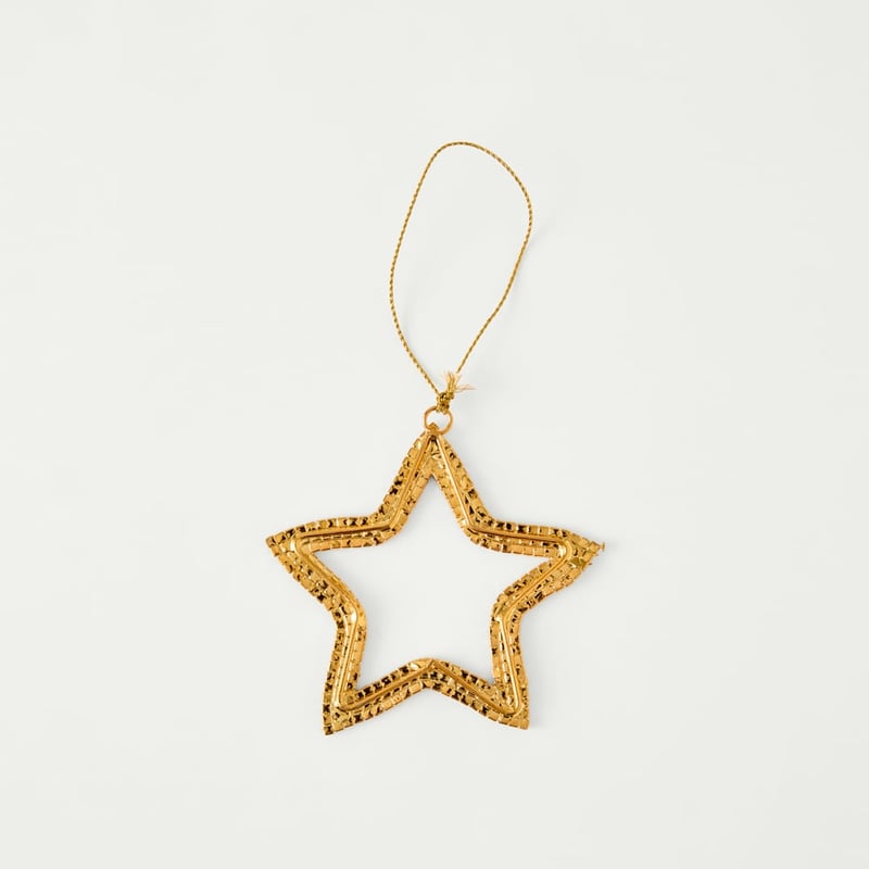 Crystal Jewel Gold Star Decoration
