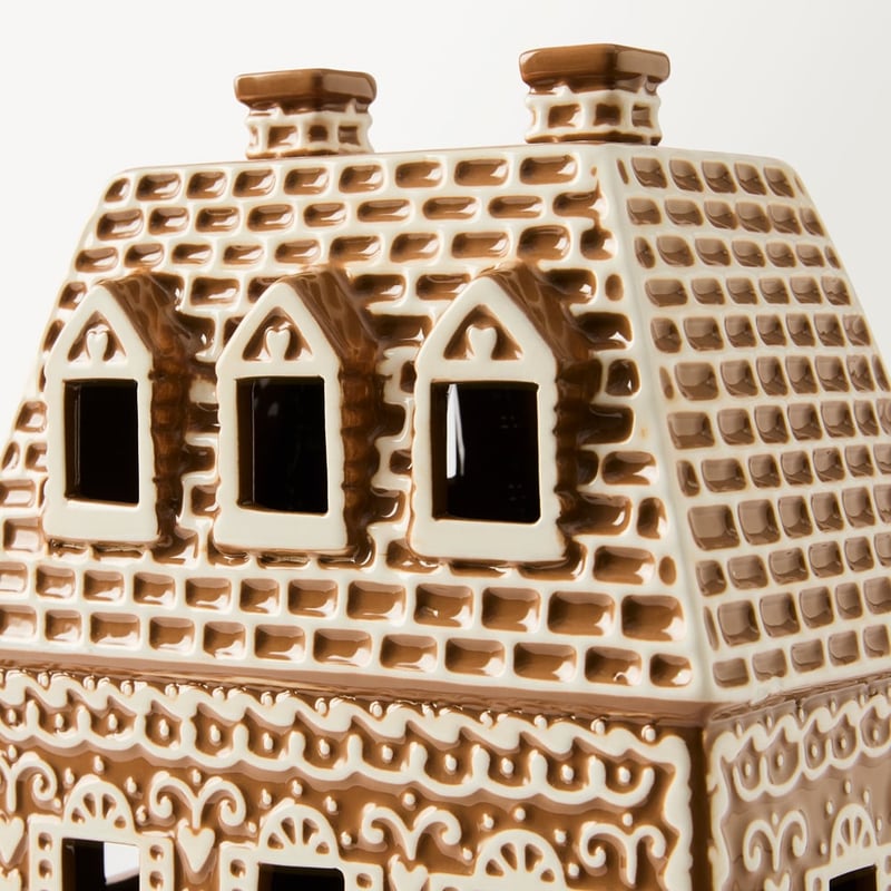 Ceramic Gingerbread House With LED Light