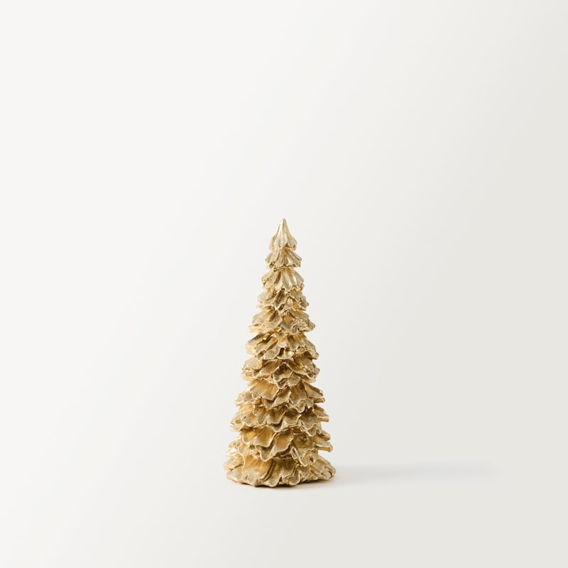 Gold Christmas Ruffle Tree