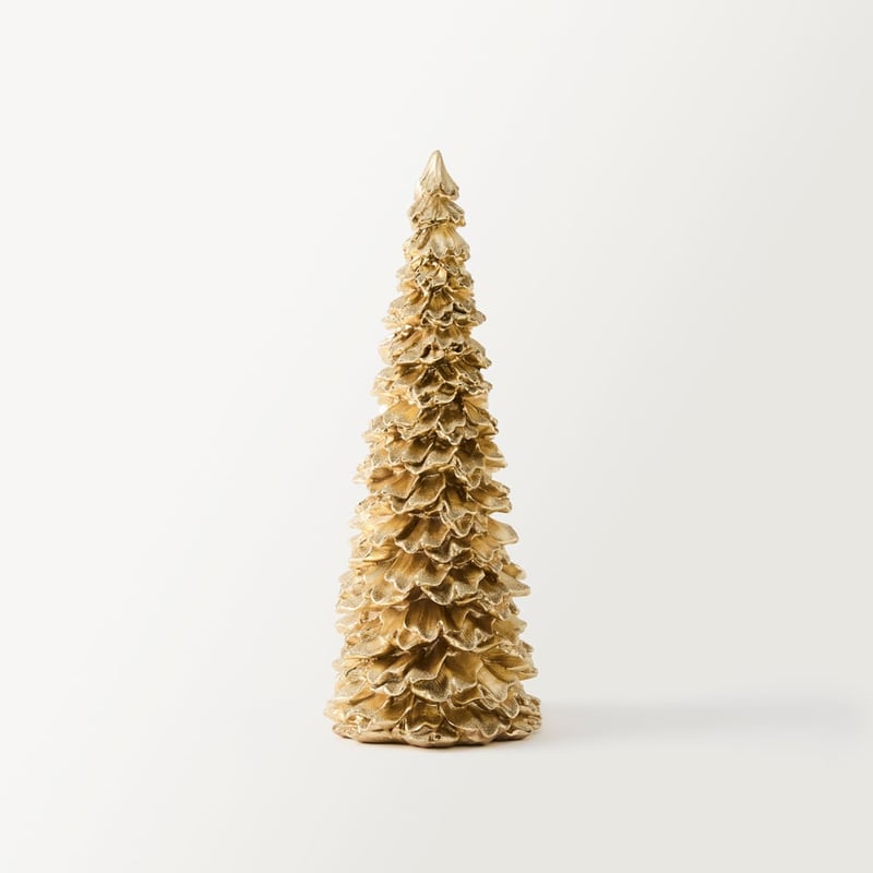 Gold Christmas Ruffle Tree