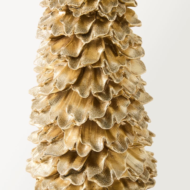 Gold Christmas Ruffle Tree