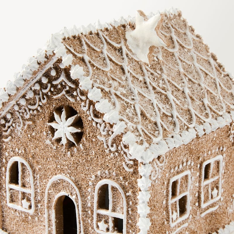 Frosted Gingerbread Brown House