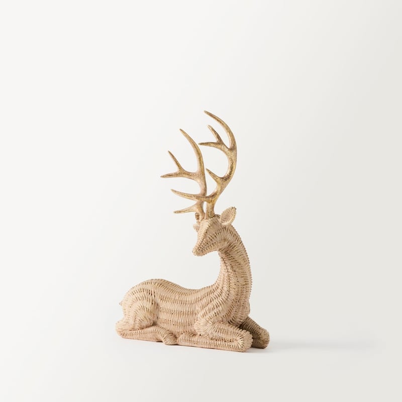 Christmas Natural & Gold Reindeer