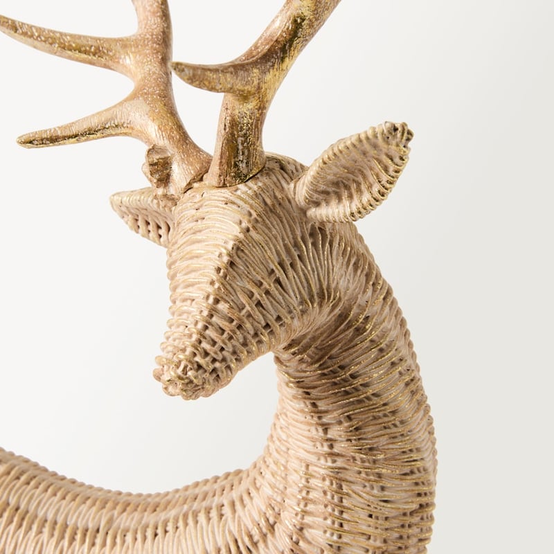 Christmas Natural & Gold Reindeer