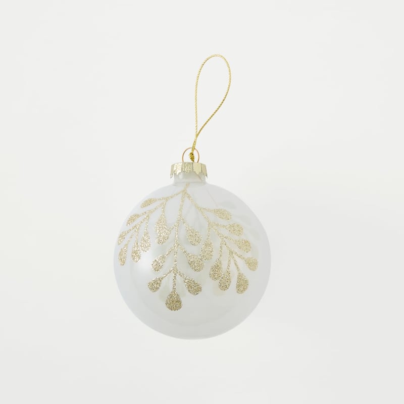 Glitter Bauble Set of 28