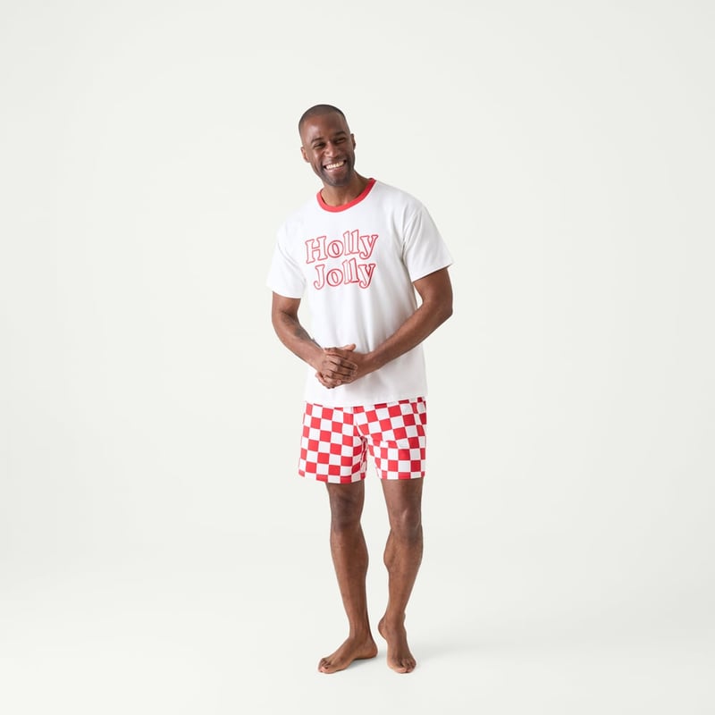 Men's Holly Jolly Red Short Pyjama Set