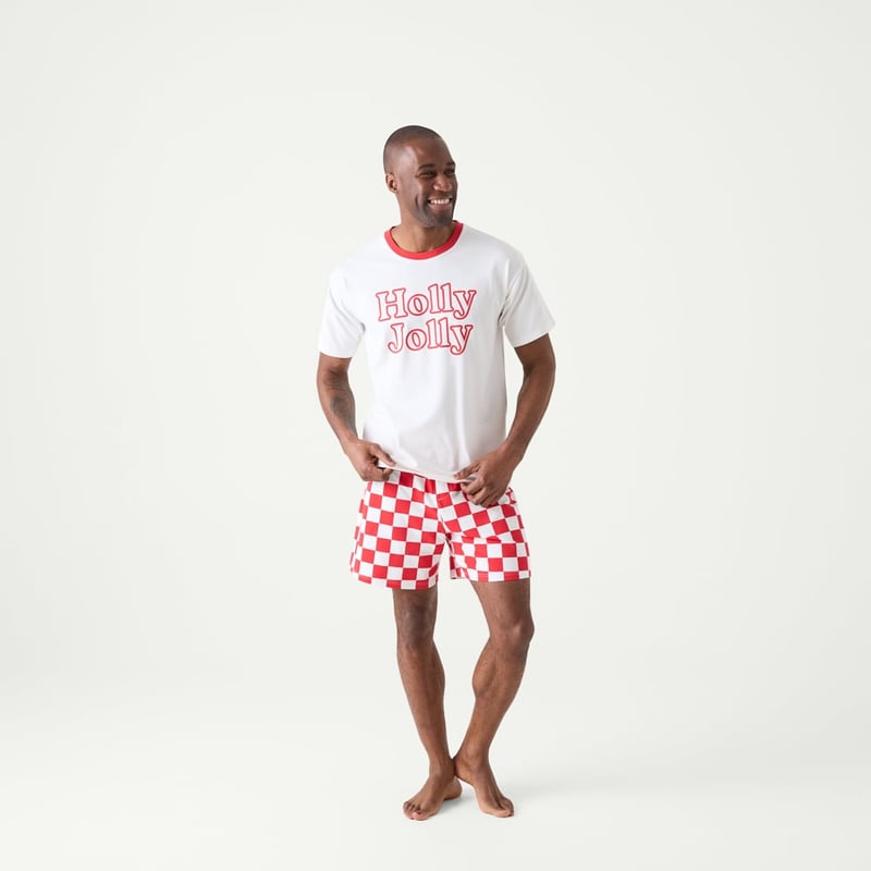 Men's Holly Jolly Red Short Pyjama Set