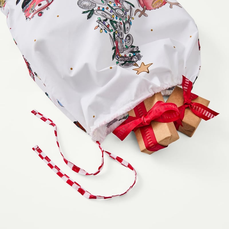 Disney Pixar Cars A Race To Christmas Santa Sack
