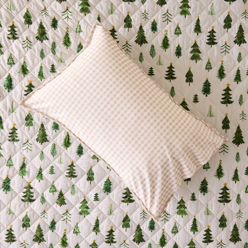 Christmas Tree Green Coverlet Set