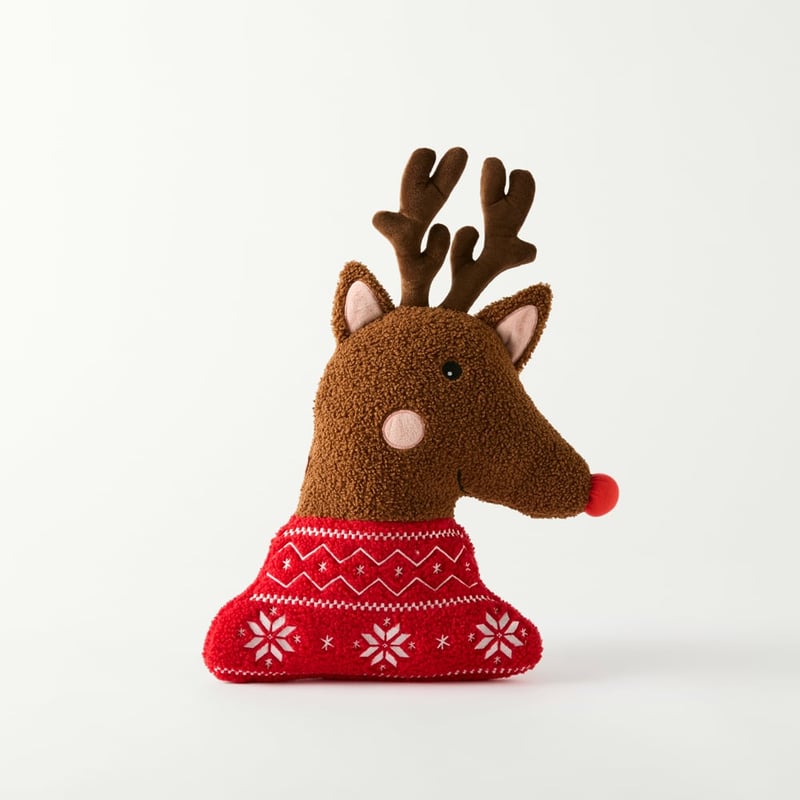 Rudolph Light Up Christmas Cushion