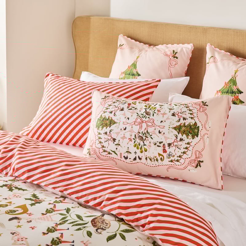 12 Days of Christmas Pink Quilt Cover Set + Separates