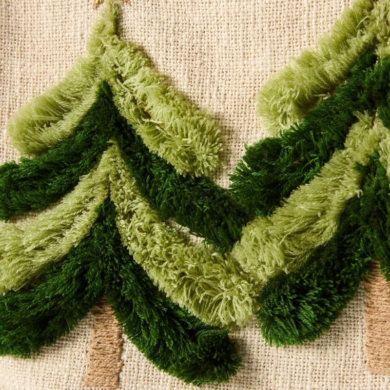 Green Tree Festive Cushion