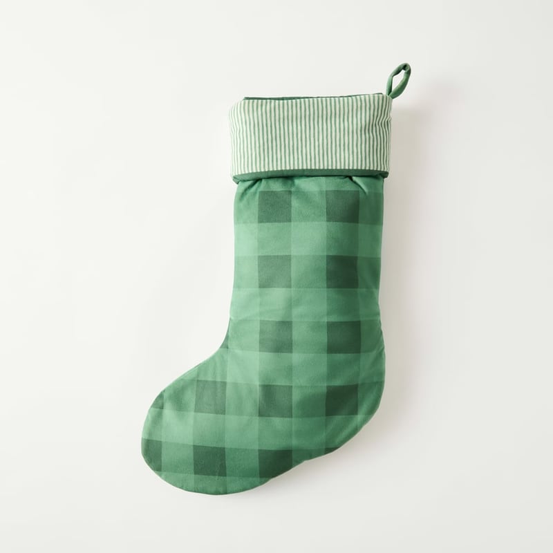 Green Christmas Animals Stocking