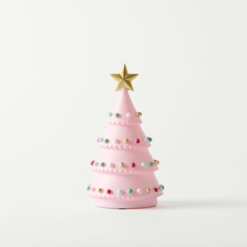 Pink Christmas Tree Night Light