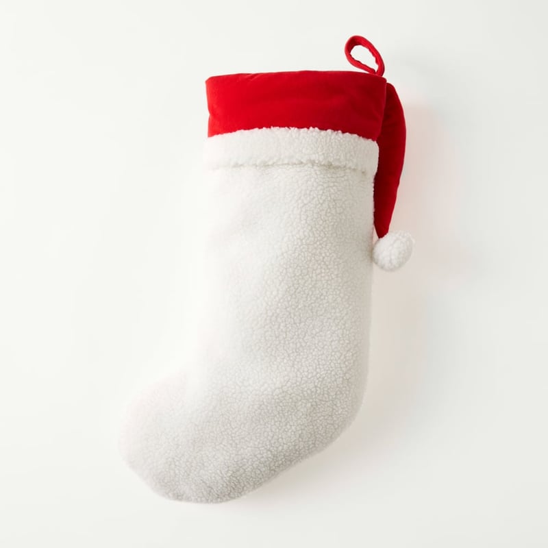 White Santa Stocking