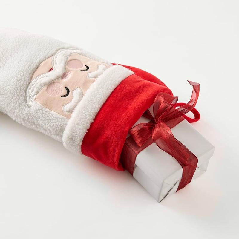 White Santa Stocking