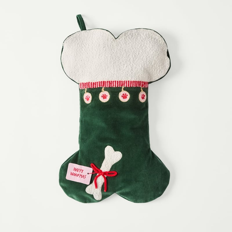Festive Bone Pet Stocking