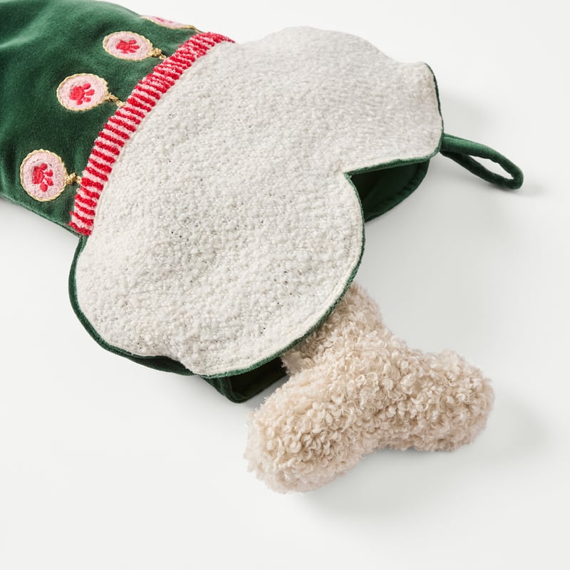 Festive Bone Pet Stocking