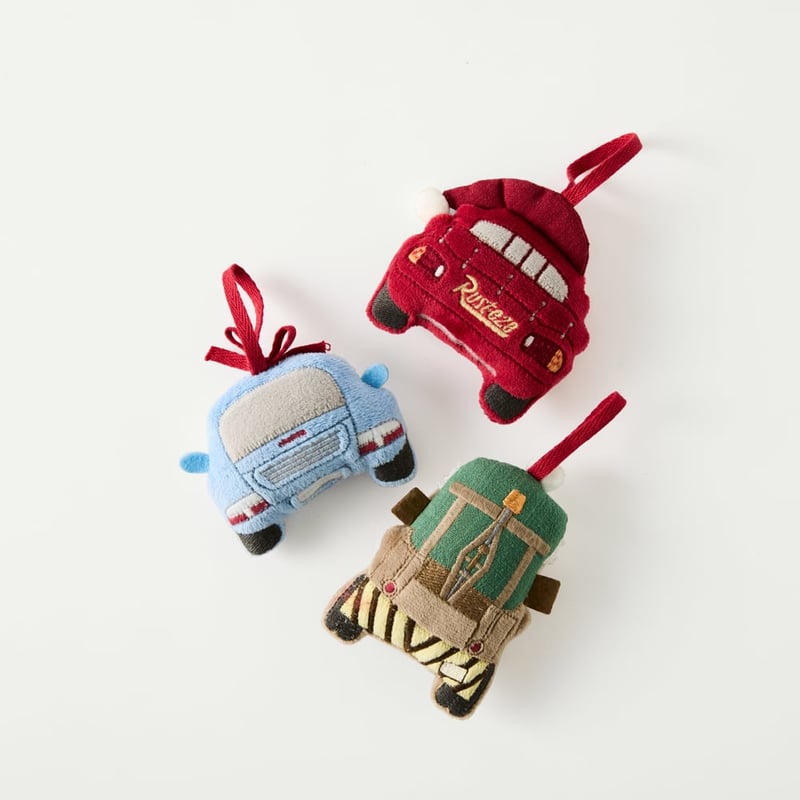 Disney Pixar Cars A Race To Christmas Tree Decorations Pack of 3
