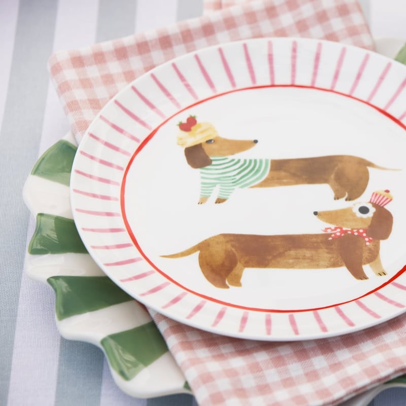Dachshund Breakfast Club Pancake Dachshund Plate