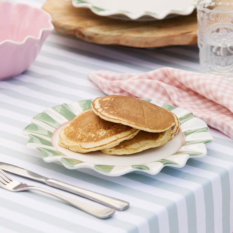 Frill Green Stripe Plate