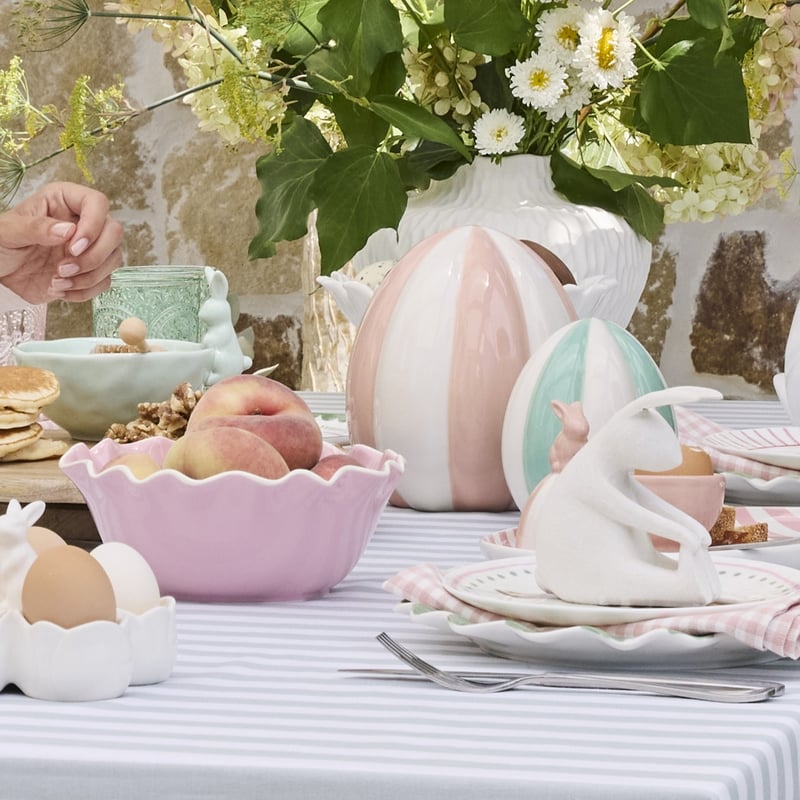 Easter Stripe Light Pink Egg