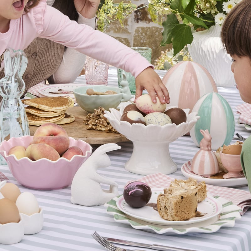 Easter Stripe Light Pink Egg