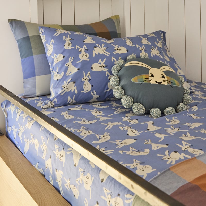 Fun Bunnies Blue Sheet Set