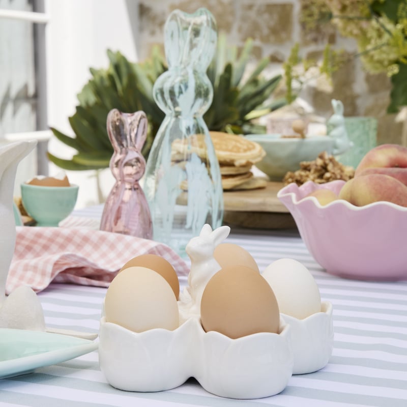 Rabbit White Egg Holder