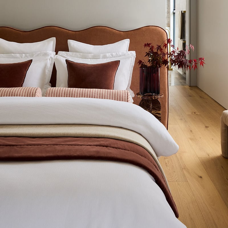 Nina Rosewood & Umber Wide Bedhead