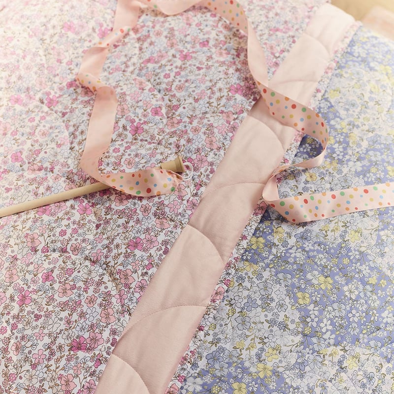 Heirloom Lenni Blue Quilted Quilt Cover Set