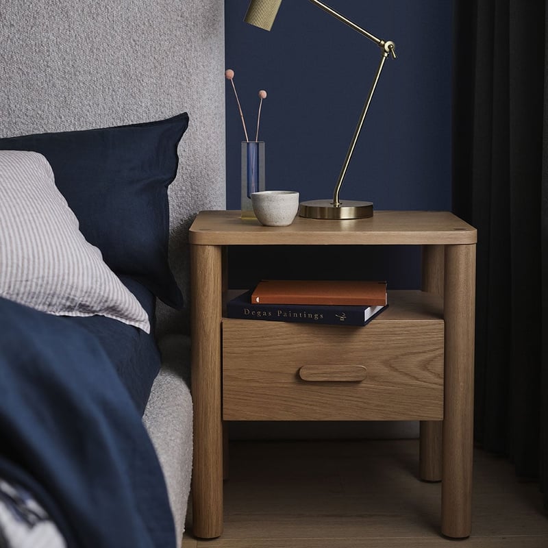 Mark Tuckey Boston Oak 1 Drawer Bedside Table