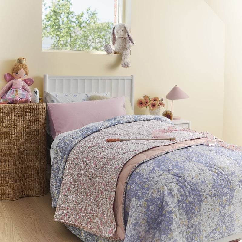 Heirloom Lenni Blue Quilted Quilt Cover Set