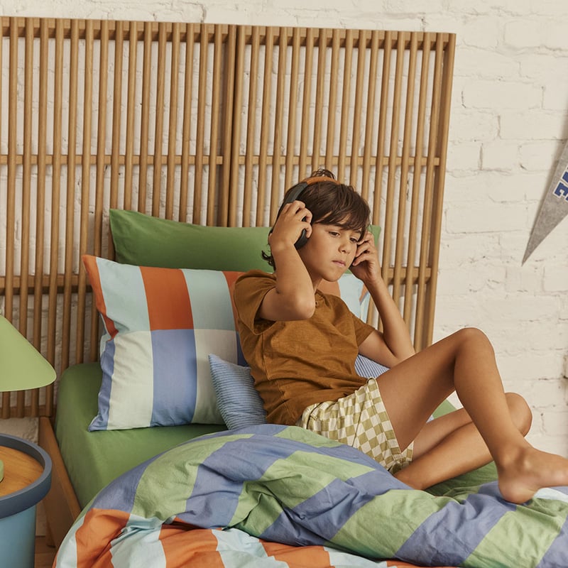 Stonewashed Tanner Blue Quilt Cover Set