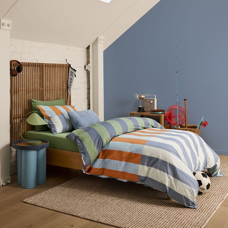 Stonewashed Tanner Blue Quilt Cover Set