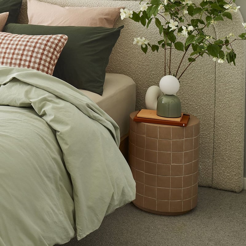 Stonewashed Cotton Pistachio Quilt Cover Separates