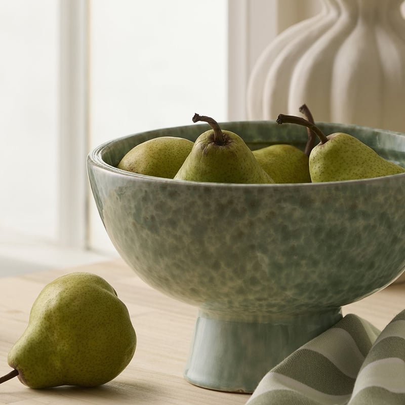 Torno Reactive Green Decorative Bowl