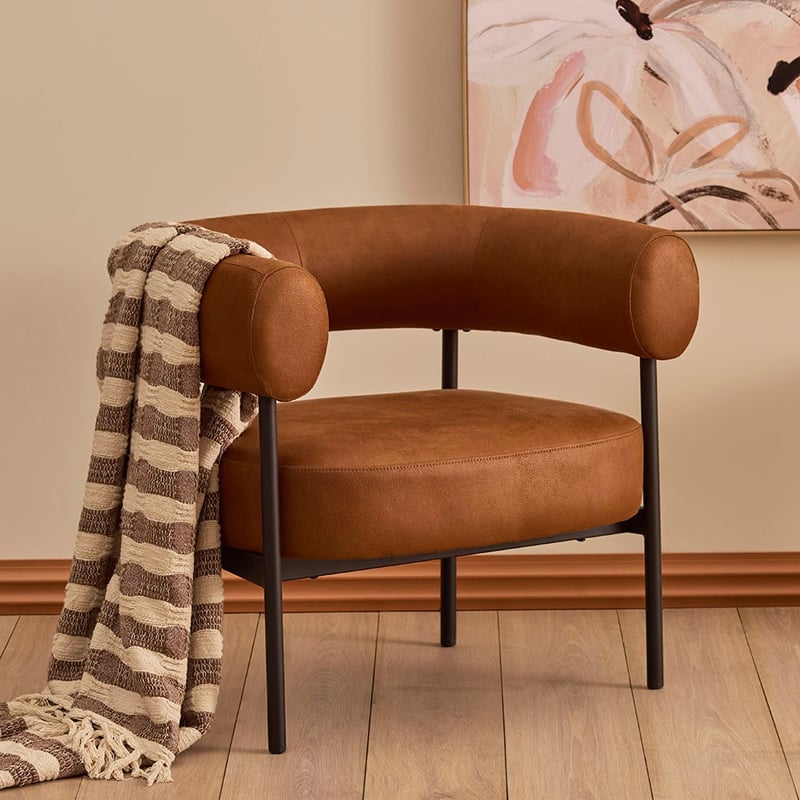 Lonsdale Brown & Natural Throw