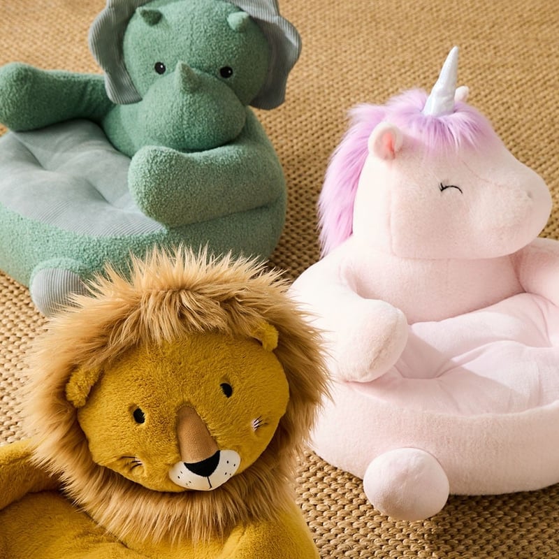 Trip Triceratops Sage Cuddle Chair