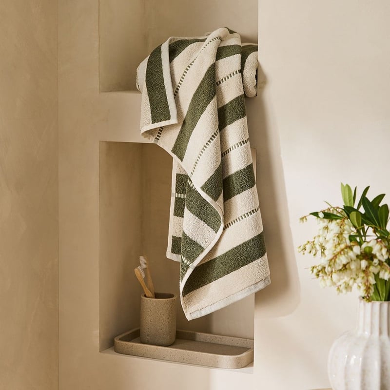 Murphy Moss Stripe Towel Range