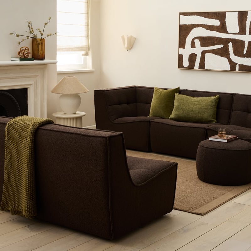 Otis Chocolate Boucle Lounge