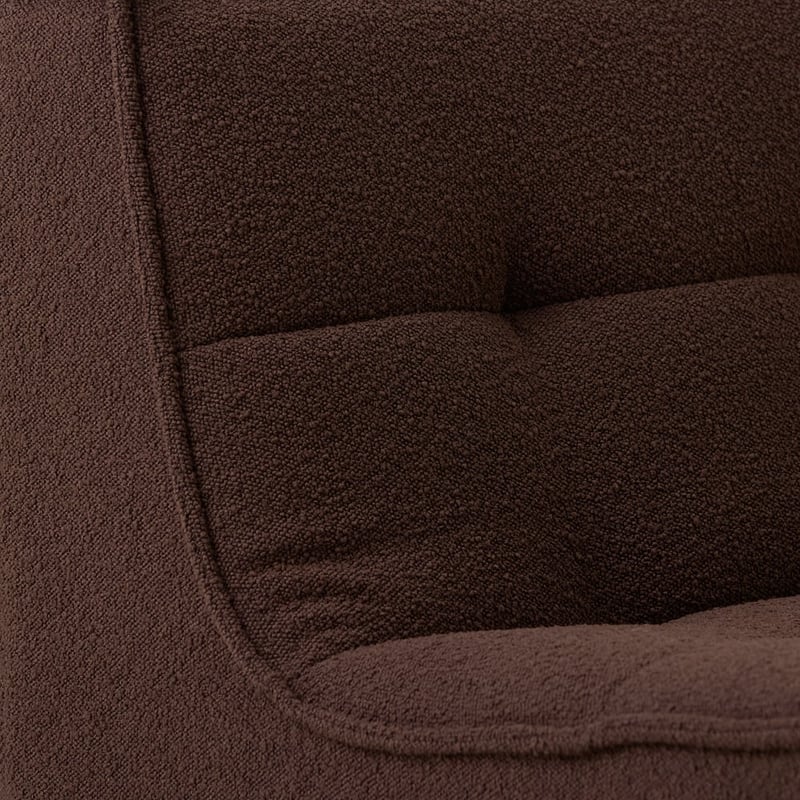 Otis Chocolate Boucle 1 Seater Lounge Chair