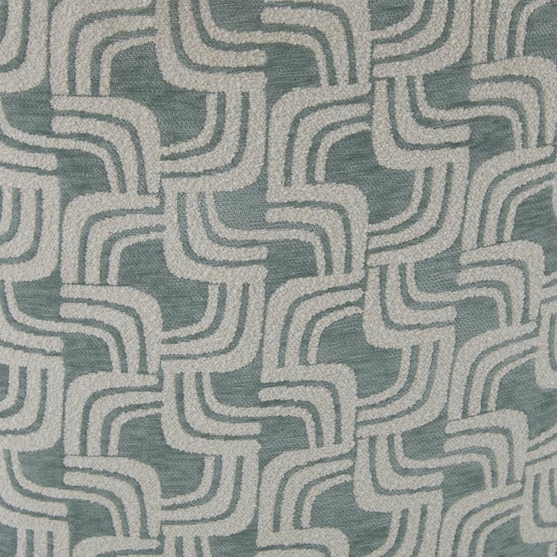 Cleo Sky Blue Jacquard Geo Swivel Chair