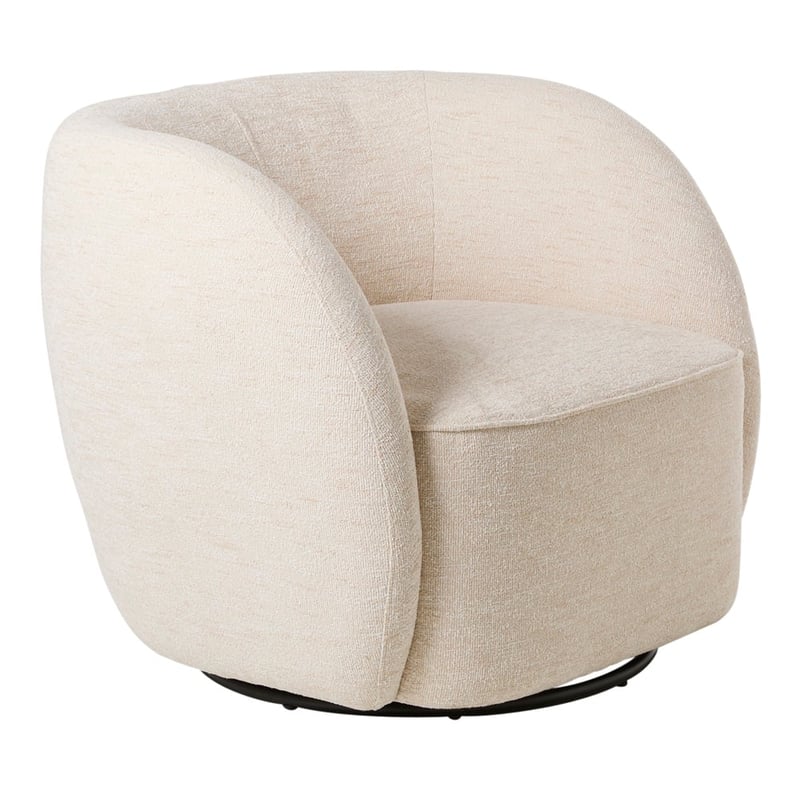 Avril Beige Marle Swivel Chair