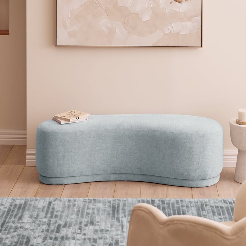 Kidney Seafoam Bench Seat